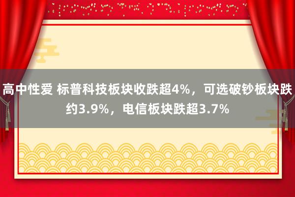 高中性爱 标普科技板块收跌超4%，可选破钞板块跌约3.9%，电信板块跌超3.7%