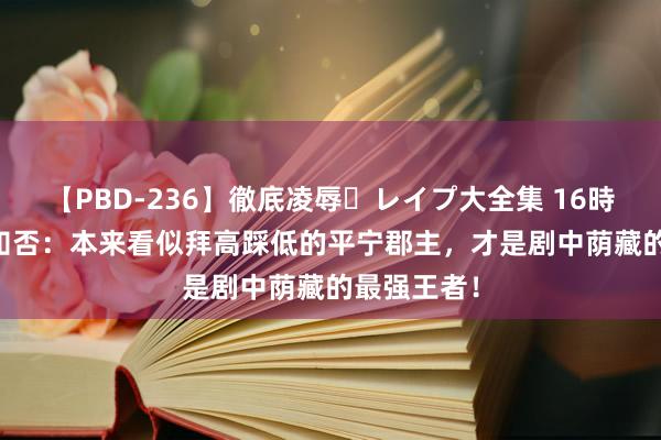 【PBD-236】徹底凌辱・レイプ大全集 16時間 第2集 知否：本来看似拜高踩低的平宁郡主，才是剧中荫藏的最强王者！