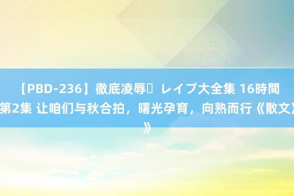 【PBD-236】徹底凌辱・レイプ大全集 16時間 第2集 让咱们与秋合拍，曙光孕育，向熟而行《散文》