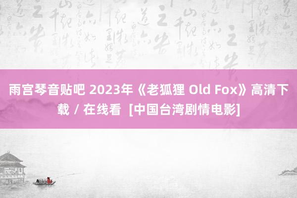 雨宫琴音贴吧 2023年《老狐狸 Old Fox》高清下载 / 在线看  [中国台湾剧情电影]